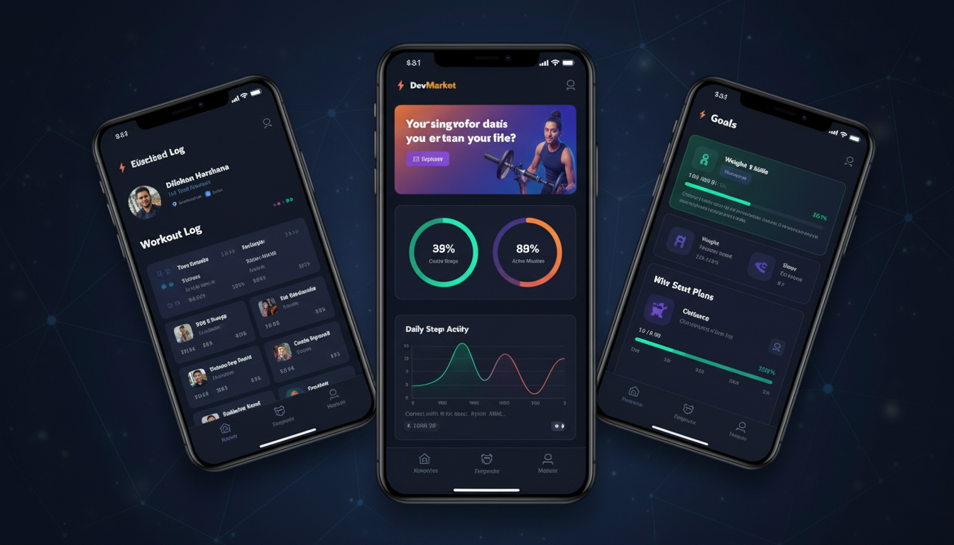 Fitness Tracking App — UI/UX design